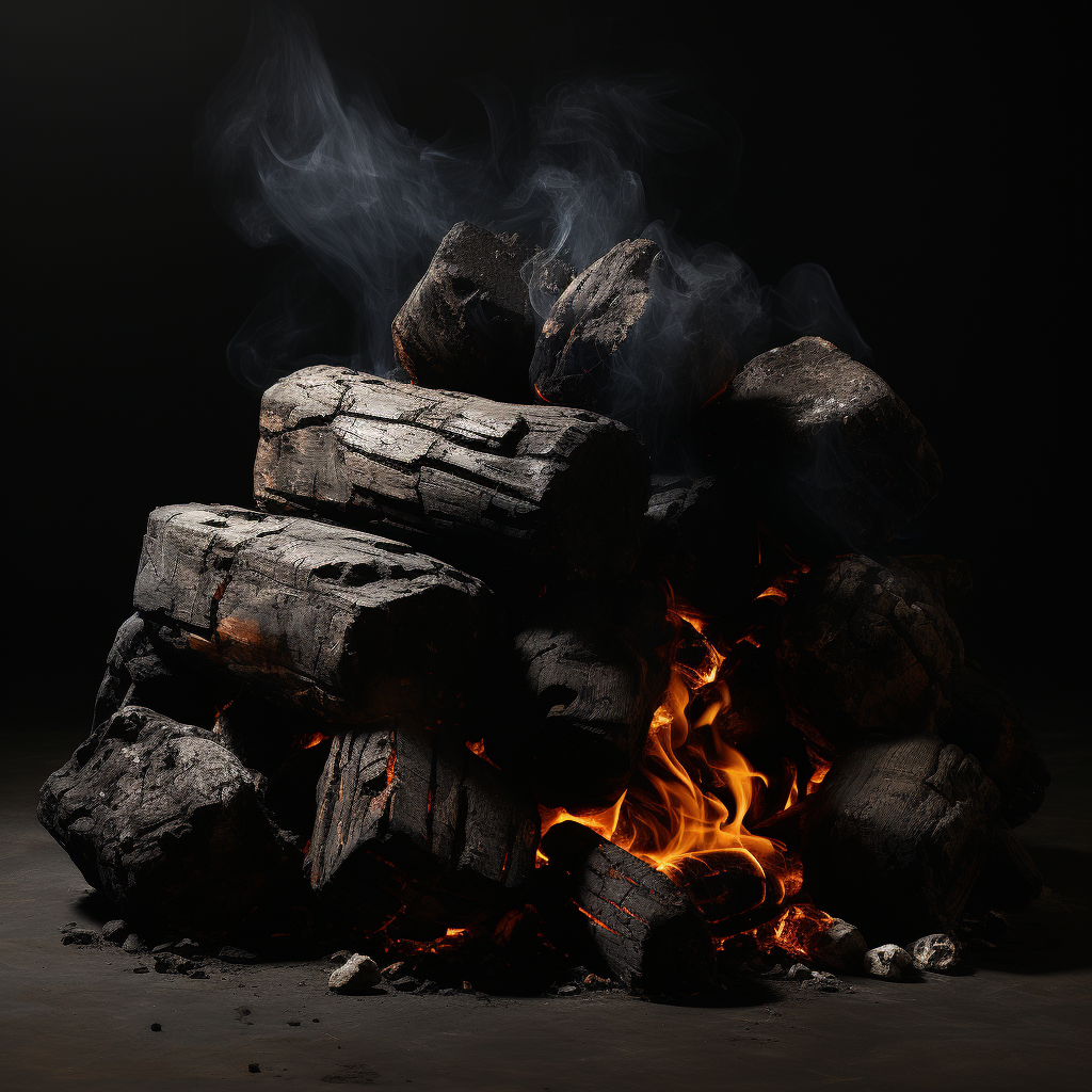 Coconut Shell Lump Charcoal for Grilling and Smoking Blazing Coco