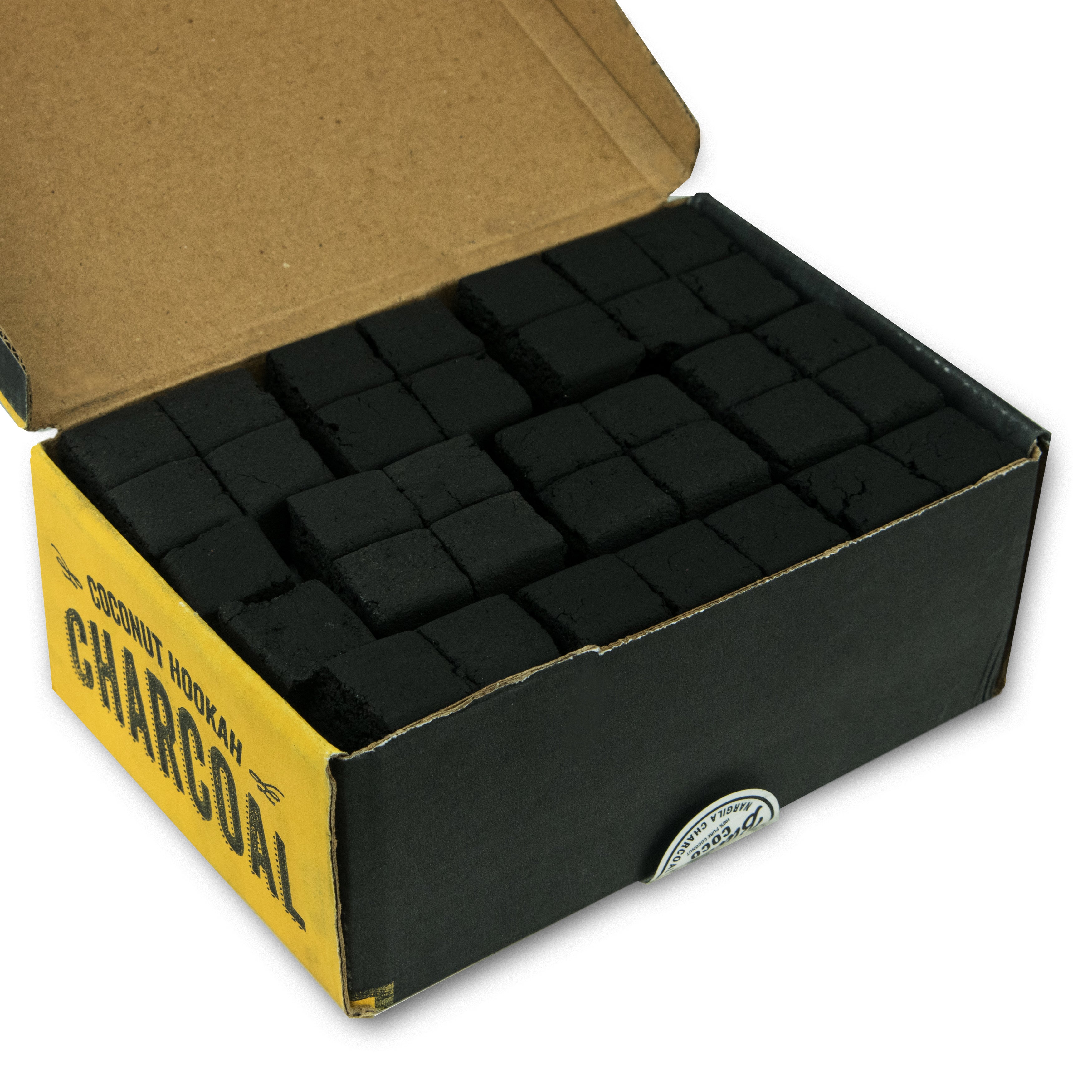 Premium Coconut Hookah Coals for Shisha | 3.6 Lbs.1.7 Kg with 105 Cubes